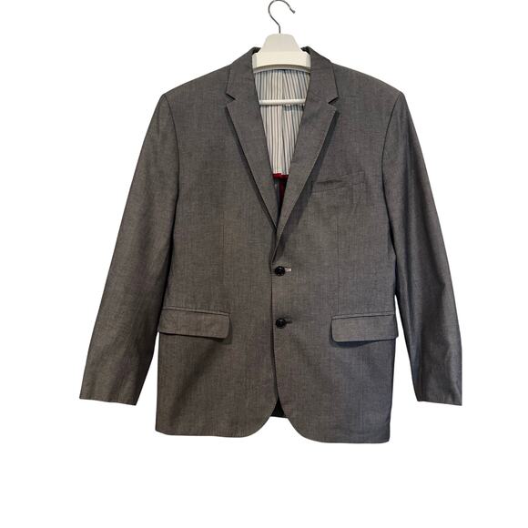 Mens 611 Saks Fifth Avenue Gray Sport coat Blazer 42 - Picture 2 of 6